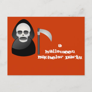 Postal De Invitación "Happy/Grim" - Una fiesta de bachiller en Hallowee