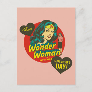 Postal De Invitación Happy Mother's Day From Wonder Woman