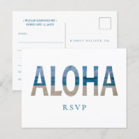 Hawaii Beach Wedding Aloha Foto RSVP