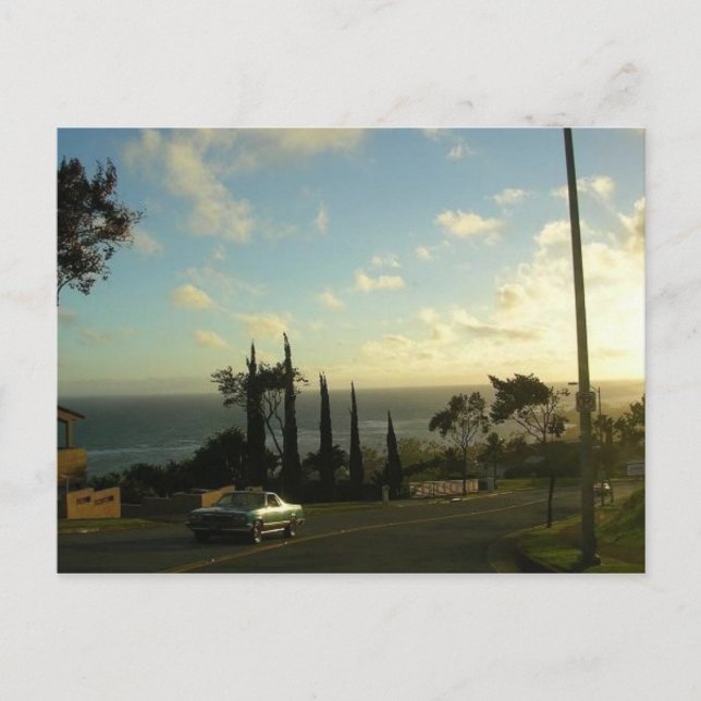 Postal De Invitación Hawaii RSVP (Anverso)