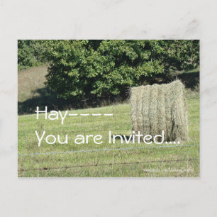 Postal De Invitación Hay-Estás invitado... personalizar