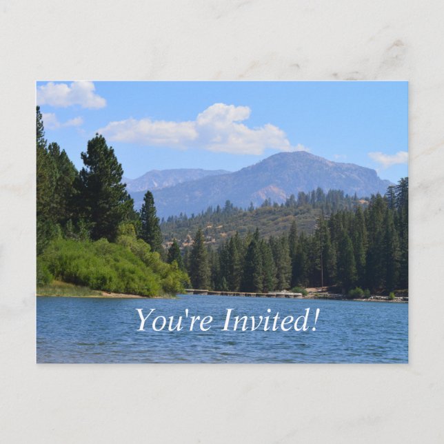 Postal De Invitación hermosa fiesta de graduación de paisajes (Anverso)