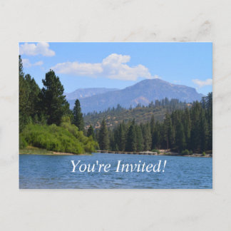 Postal De Invitación hermosa imagen de paisaje fiesta de graduación