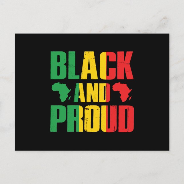 Postal De Invitación Historia Negra Y Orgullosa (2) (Anverso)