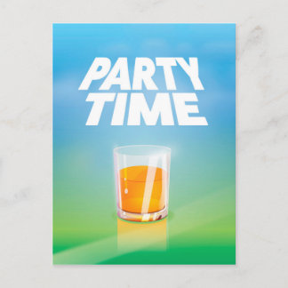 Postal De Invitación Hora de Fiesta