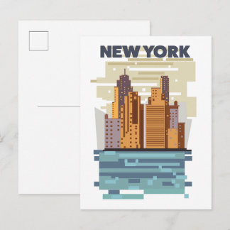 Postal De Invitación Horizonte de la ciudad de Nueva York