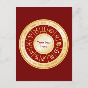 Postal De Invitación Horoscope Mandala