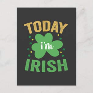 Postal De Invitación Hoy soy divertido irlandés Día de San Patricio irl