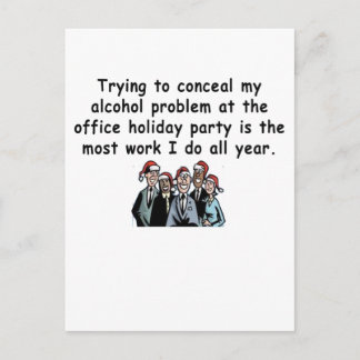 Postal De Invitación Humor de fiesta de vacaciones de Office