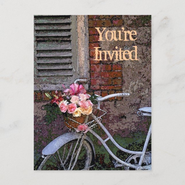 Postal De Invitación impermeable, estás invitado (Anverso)
