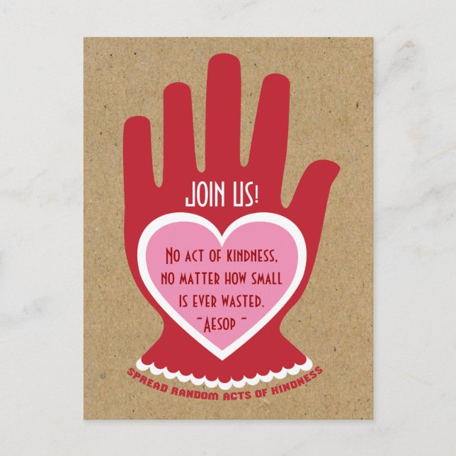 Postal De Invitación Invitación: Fiesta de un acto aleatorio de bondad (Anverso)