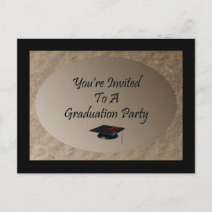 Postal De Invitación Invitado a una fiesta de graduación