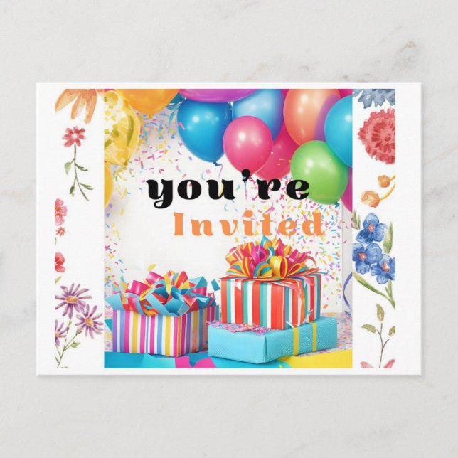 Postal De Invitación Invitation (Anverso)