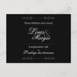 Postal De Invitación Invitation de mariages | Faire-part