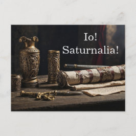 Postal De Invitación Io! Saturnalia!