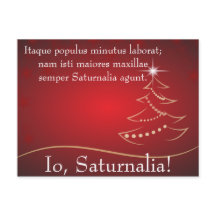 Io Saturnalia Cita de Petronio