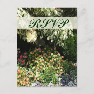 Postal De Invitación Jardín de flores RSVP