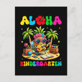 Postal De Invitación Jardín de infancia Aloha Piña Hawái Vuelta al cole