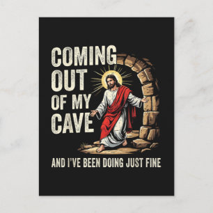Postal De Invitación Jesús saliendo de mi cueva