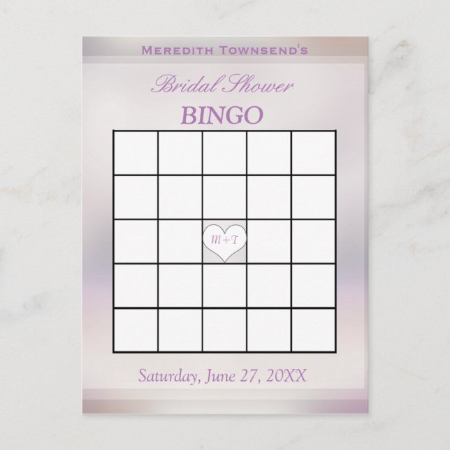 Postal De Invitación Juego de Bingo | Árbol de vida (Anverso)