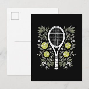 Postal De Invitación Jugador de tenis