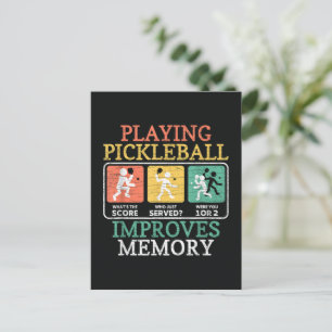 Postal De Invitación Jugar Pickleball Mejora la Memoria