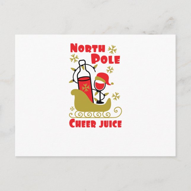 Postal De Invitación jugo North Pole Cheer (Anverso)