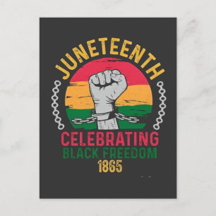 Postal De Invitación Juneteenth Celebrando la Libertad Negra 1865