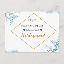 La agitada vegetación azul deja a la dama de honor