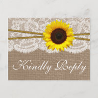 La Colección de Boda Girasol Rústico RSVP