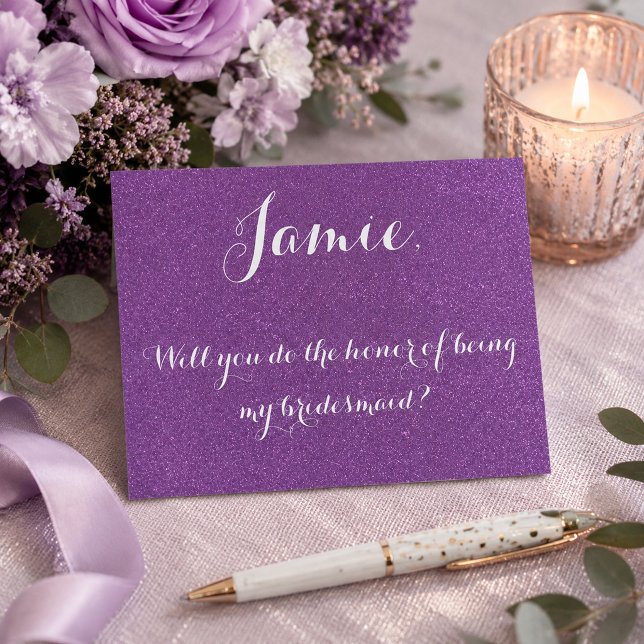 Postal De Invitación La lavanda sea mi dama de honor (Subido por el creador)