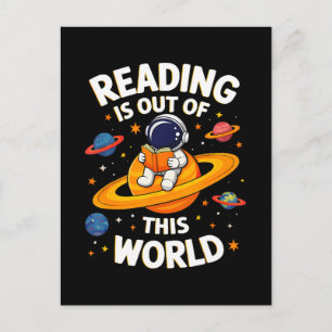Postal De Invitación La lectura está fuera de este mundo