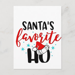 Postal De Invitación La Navidad favorita de Santa Ho Divertida Xmas