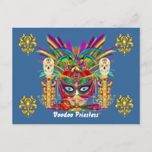 Postal De Invitación La opinión de la sacerdotisa de Mojo del carnaval
