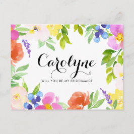 Postal De Invitación La Primavera acuática florecerá y será mi novia