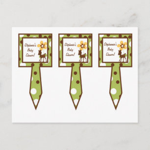 Postal De Invitación La torta de 3 tazas escoge ciervos de los amigos