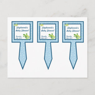 Postal De Invitación La torta de 3 tazas escoge la tortuga de mar del