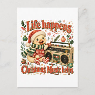 Postal De Invitación La Vida Sucede Música de Navidad Ayuda