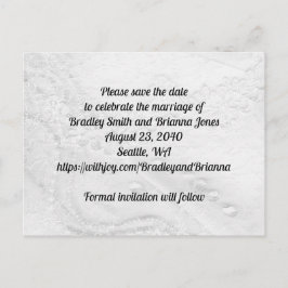 Postal De Invitación Lace blanco y plateado y perlas en satén