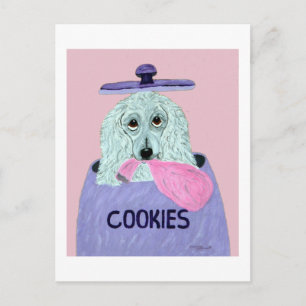 Postal De Invitación Ladrón de Galletas Caniche