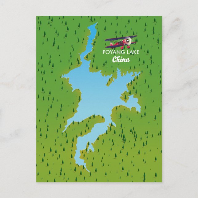 Postal De Invitación Lago Poyang (Anverso)