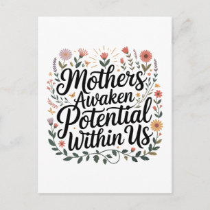 Postal De Invitación Las madres despiertan el potencial dentro de nosot