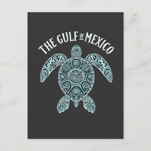 Postal De Invitación Latino del Mar de la Tortuga del Golfo de México