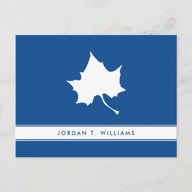 Postal De Invitación Leaf de Indiana (Anverso)