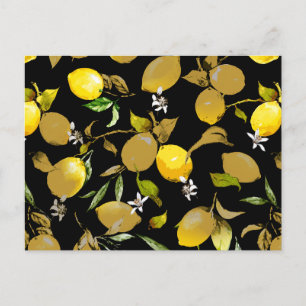 Postal De Invitación Lemones acuarelas 30