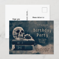 Libros vintage de cráneo gótico Macabre RIP a sus 