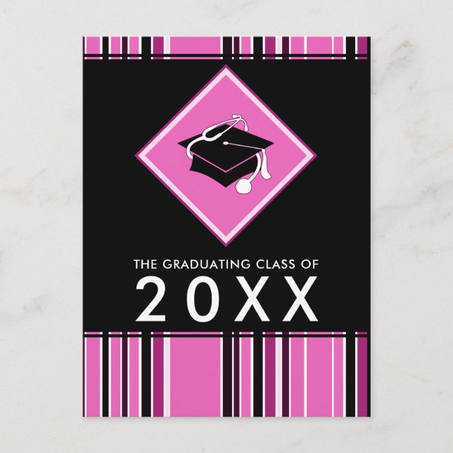 Postal De Invitación licenciado en medicina (Anverso)