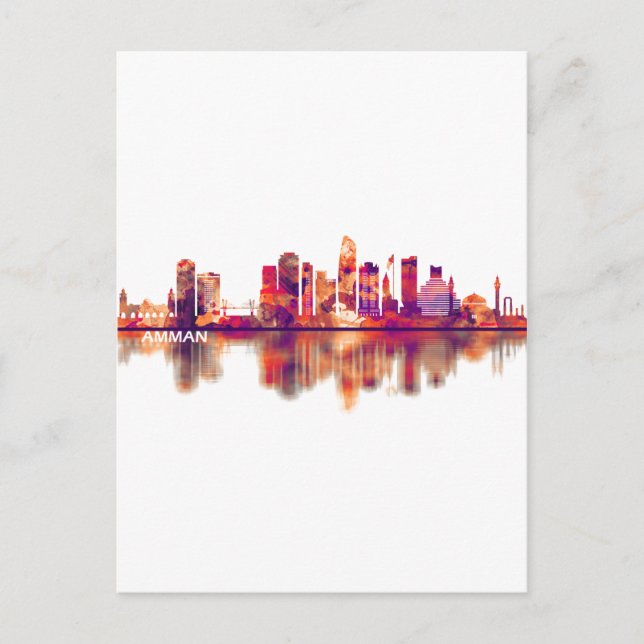 Postal De Invitación Línea aérea de Amman Jordan (Anverso)