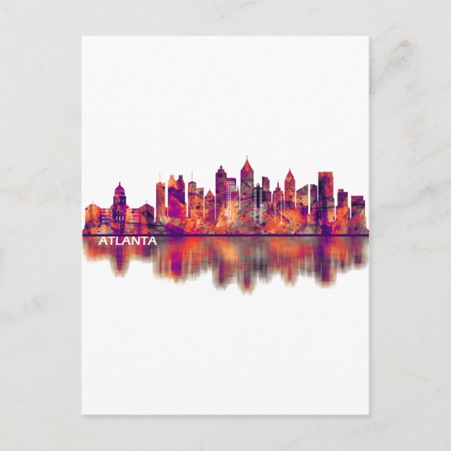 Postal De Invitación Línea aérea de Atlanta Georgia (Anverso)