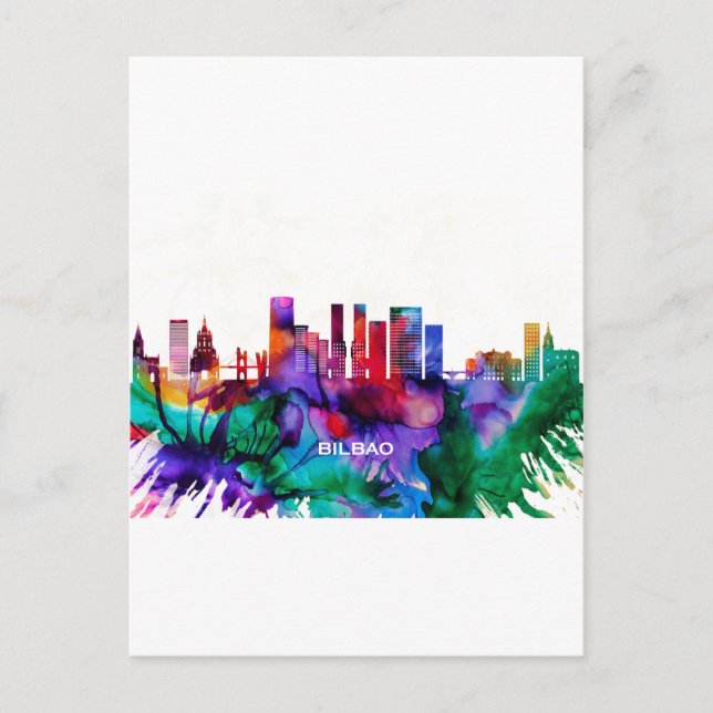 Postal De Invitación Línea aérea de Bilbao (Anverso)